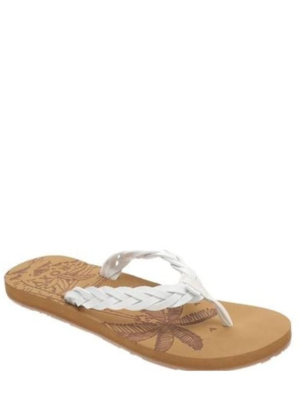 29$ Roxy Feel Breezie Thong Flip Flops Sandals Women's Size 11 M US White